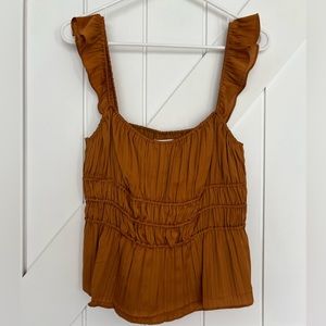 Anthropologie Tiered Ruffle Tank